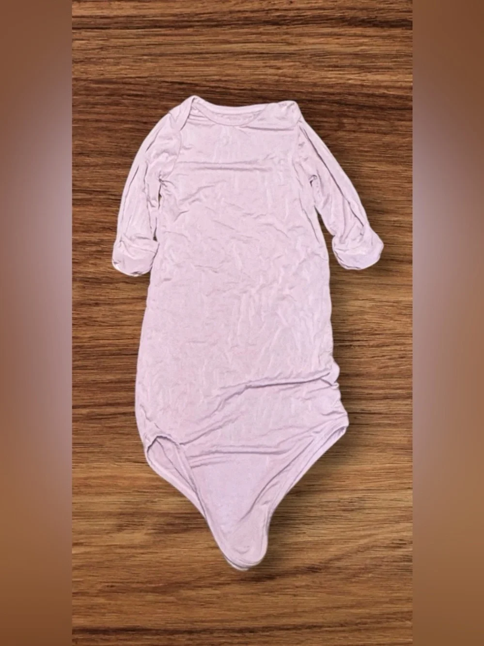 Angel Dear Solid Orchid Petal Knotted Gown 0-3 Months